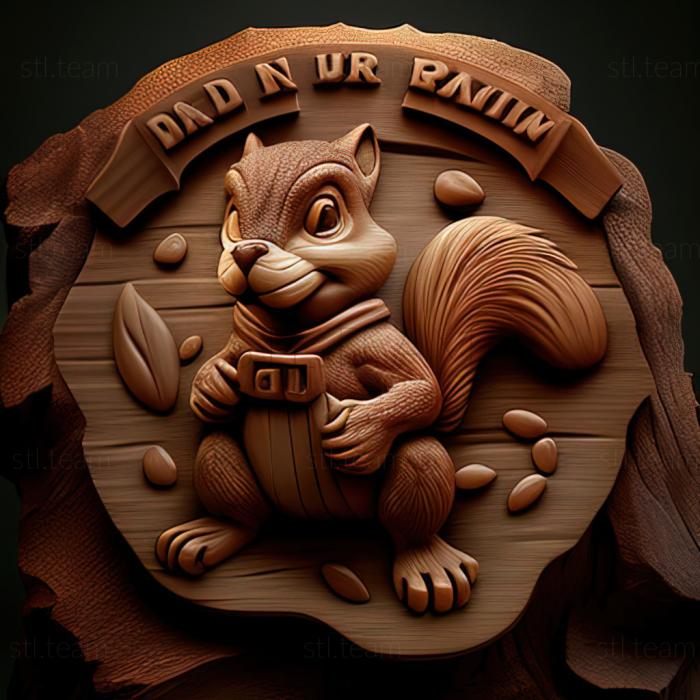 3D model st Nut from Chip and Dale rush to the rescue (STL)